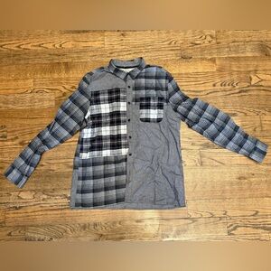 Dockers Men’s Gray and Black Lightweight Shirt Jacket, size Large
